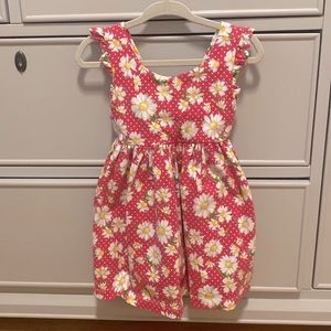 Super Cute Mayoral Pink Floral and Polka Dot Sleeveless Baby Girl Dress 12M